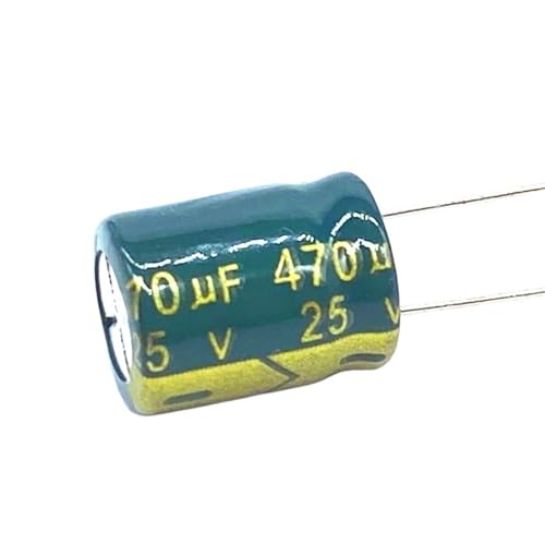 Condensateur haute fréquence 470uF 25V à faible impédance et taille 10x13