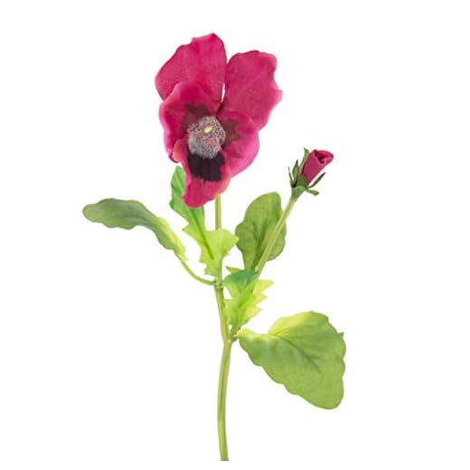 artplants.de Pensamiento Melinda, Fucsia, 20cm - Pensamiento Artificial - Flor Decorativa