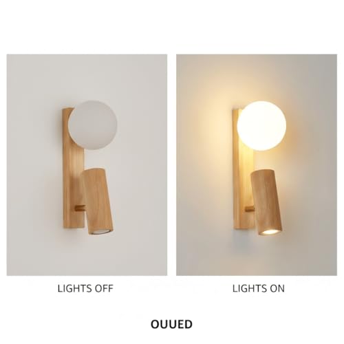 Aplique de pared nórdico con globo de cristal esmerilado y bombilla G9 LED 5