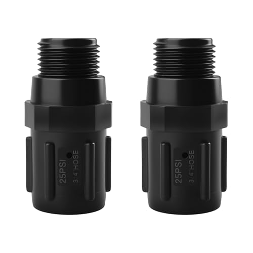 2pcs Drip Irrigation Pressure Regulator 25 PSI, 3/4' Female x Male Hose Thread, for Rain Bird HT07525PSI Garden Hose Water Pressure Regulator,for Outdoor Lawn Patio Drip Irrigation System Parts