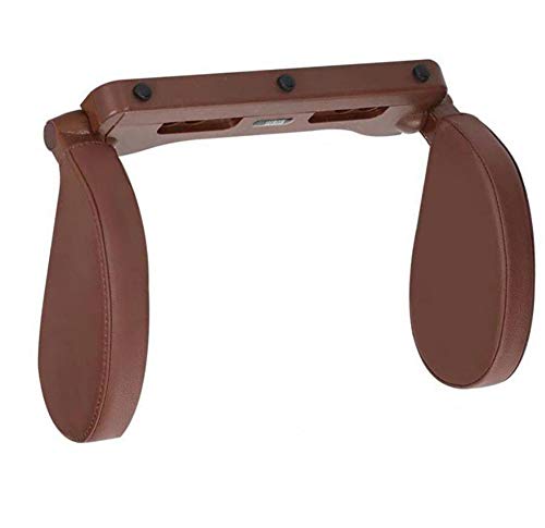 Feng Reposacabezas, Sujeta Cabezas para Coche, Almohada de Seguridad de Sujeción. Soporte Ajustable para Asiento de Coche,Brown
