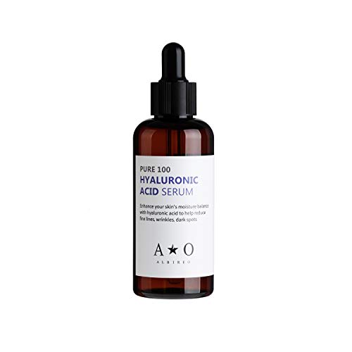 ALBIREO Hyaluronic Acid Serum(100ml) -100% Pure Hyaluronic Acid Facial Serum, Anti Aging, Anti Wrinkle Serum for Face-Hydration Hydrating Moisture Serum for Dry Skin & Fine Lines Korean Skin Care