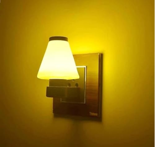 Image of GURUSOAMI Energy Saving 0.5w LED Night Lamp 2pin Decorative with Bright SMD Night Plug &Play Compact Design for Home Bedroom, Living Room, Kids Room, Shop & Showroom (Pack of 1, Yellow -1)