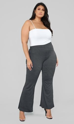Image of Fashion Plus PlointTrandy Textured Trousers for Women | Women Loose Fit Trousers | Women's High-Waisted Pant | Women Trousers Pants | Korean