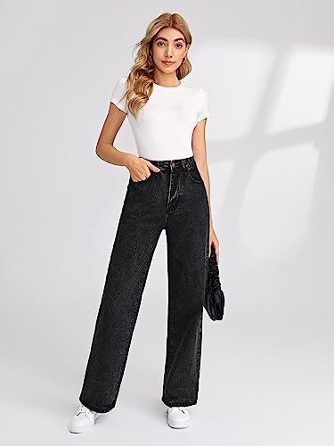 Image of dockstreet High Rise Denim Lycra Jeans | Straight Fit Ankle-Length Design with Body Shaping Fabric