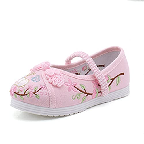 Generic Oink Slides Girls Flat Bottomed Embroidered Sandals Fashionable Costume Children Performance Sandals Simple Apparel (Pink, 2.5 Big Kids)2