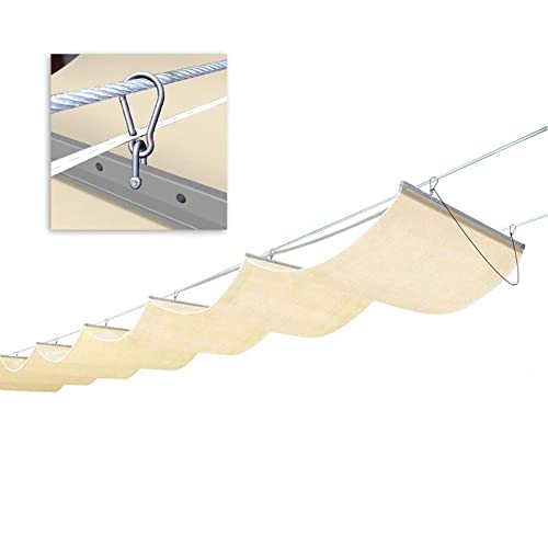 Auvent rétractable pergola avec kit complet de fixation robuste - 2