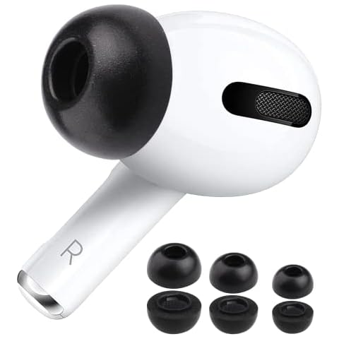 Gimane [3 Pack] Memory Foam Ear Tips for AirPods Pro with Portable Storage Box,Foam Replacement Ear Bud Tips with Noise Reduction and Fit in the Charging Case(Black,S/M/L) Cover