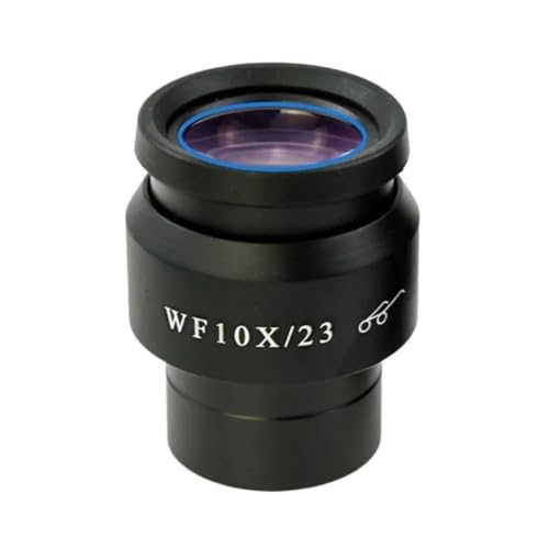 顕微鏡キット WF10X/22MM 23MM 24MM 顕微鏡ハイポイント広視野双眼三眼ステレオレンズアクセサリー 顕微鏡レンズアダプター(2pcs WF10X 23mm)