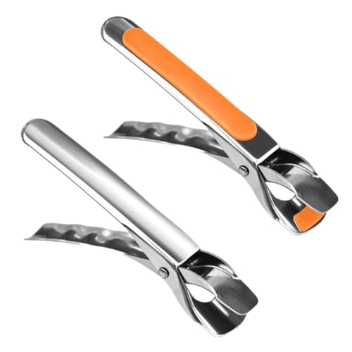 COLLBATH Practical Bowl Plate Clips Stainless Steel Hot Plate Gripper Gripper Clip Anti-slip Design Random Style