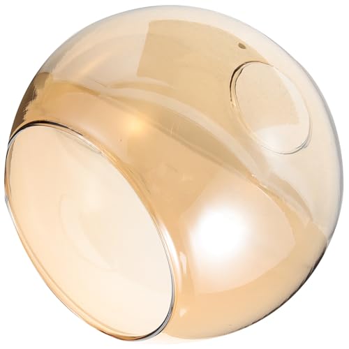 HOMSFOU Milchglas Kugel Lampenschirm 25cm - Moderner Ersatz Für Pendelleuchten