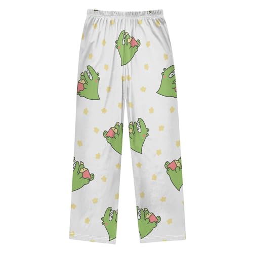 Funny Crocodile Boys Pants Boys Athletic Pants Long Pant for Boy with Pockets Wide-Leg Size 6-14Y2