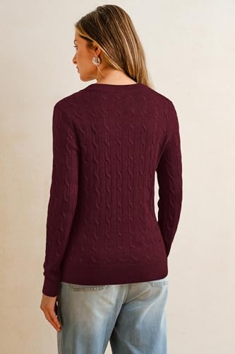Image of Arach&Cloz Women's Wool Blend Fall Sweaters Business Casual Outfits 2026 | Soft&Breathable Pullover, Long Sleeve, V-Neck, Relaxed Fit Workwear, Business Casual, Teacher Outfits
