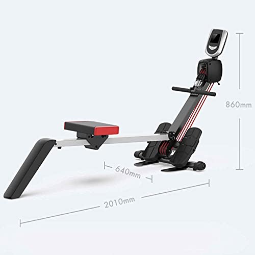 Image of Magnetic Rowing Machine Super Silent Indoor Folding LCD Display Strength Training /265 LB Weight Capacity