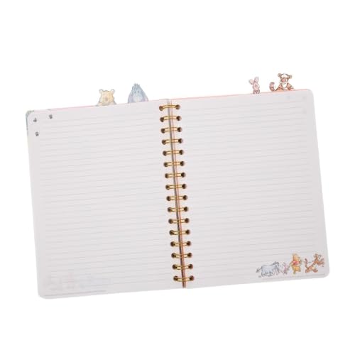 Winnie l'ourson carnet de notes blanc à onglets cahier Disney ligné 20x17cm