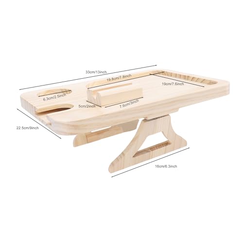 Bandeja de madera para sofás elegante soporte protector de reposabrazos Hidyliu 8