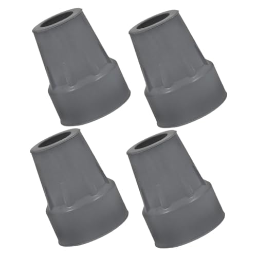 HAPINARY Non Slip Cane Tips 4 Pack Replacement Crutch Pads for 22mm Walking Sticks Anti-Slip Texture
