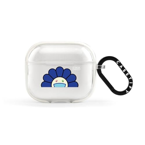 CASETiFY [Takashi Murakami Co-Lab] �C���p�N�g �P�[�X for AirPods (3rd Generation) - SMILE (BLUE) - �t���X�g