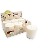 Coconut Lime Verbena Soy Votive Candles - Scented with Natural Fragrance Oils - 6 White Natural Votive Candle Refills - Fruit & Berry Collection