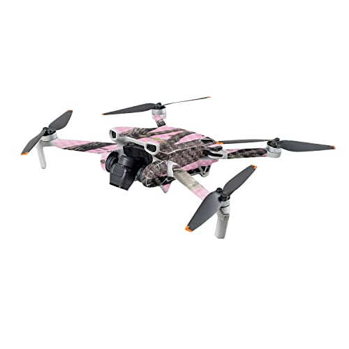 Image of MightySkins Carbon Fiber Skin Compatible with DJI Mini 3 - Pink Tree Camo | Protective, Durable Textured Carbon Fiber Finish | Easy to Apply | Made in The USA