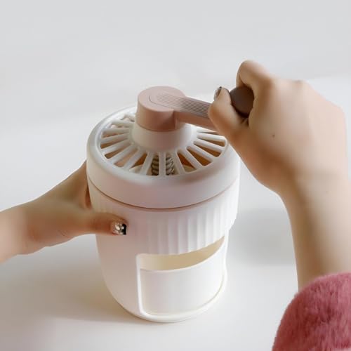 Ice Shaver with Stainless Steel Blades,Easy-Operated Ice Gola Slush Maker Snow Cones Maker with Frozen Mold, Ice Hand-Cranked Household Ice Breaker for Ice Cream Snowcone (Pack of 1)