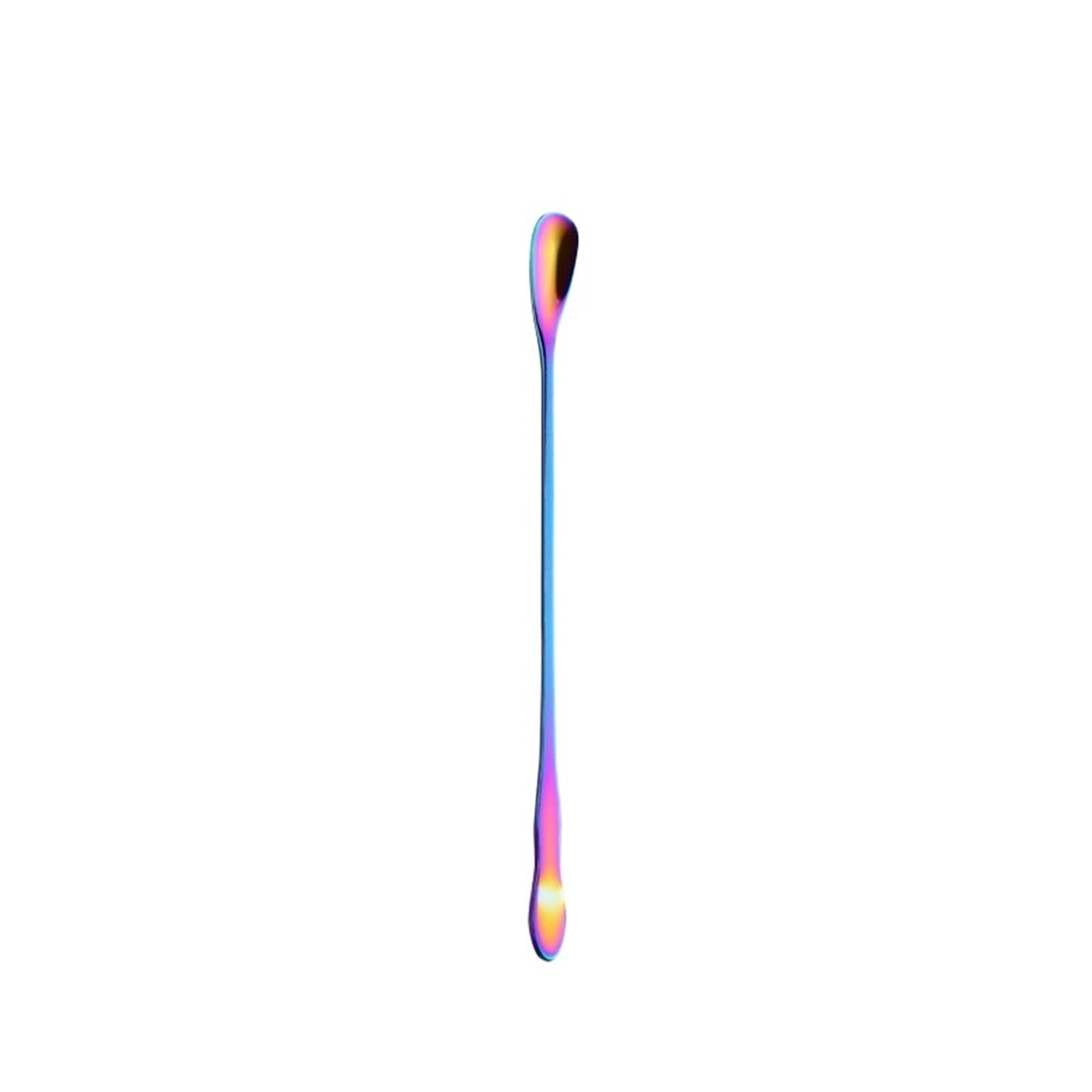 JINGYAN Cucchiaini da tè Steel Coffee Spoon With Long Handle Colorful Scoops Dessert Tea Kitchen Gadget Tool Tableware