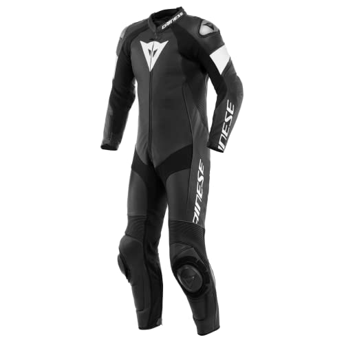 DAINESE Tosa Tuta in pelle da moto traforata One Pece, nero/bianco, 54