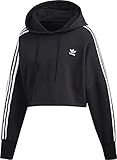 Hood with lanyard adidas Cropped Hood Sweatshirt, Mujer, Black, 38