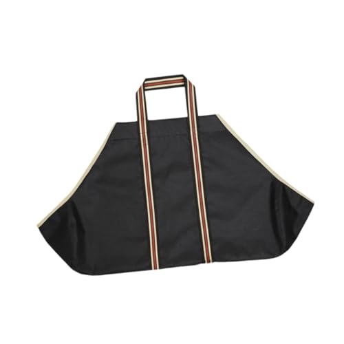 Baoblaze Portador de leña para chimenea, bolso con soporte de madera, bolsa resistente para leña con asas, bolsa de transporte de madera para viajes de pícnic