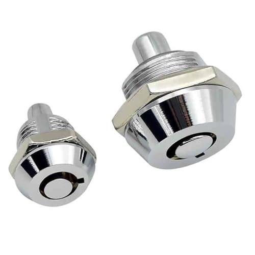 Mini serrure à pression cylindrique tête prune à ressort pour boîte lumineuse - 4