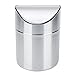 Domowy kosz na śmieci Kosz na śmieci 1 Sztuk Szczotkowane Ze Stali Nierdzewnej Mini Metal Biurko Kosz Na śmieci Do Domu Kuchnia Biurko Kosz Na Desktop Kosz Na śmieci Kosz na śmieci w łazience