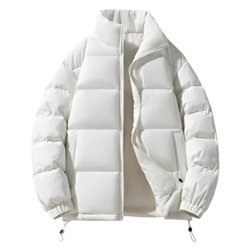 Veste à bulles homme : isolation thermique maximale et col montant contre le vent glacial