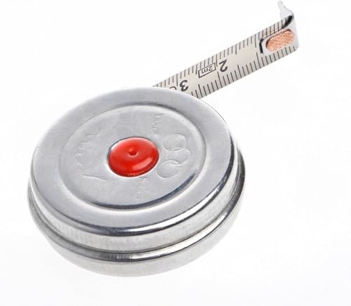 Cinta métrica retráctil mini 2m acero inoxidable miniatura 4