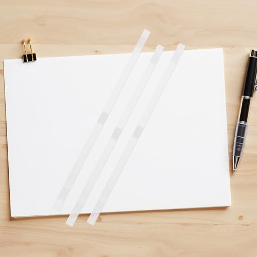Reliure de documents de bureau facilitée grâce aux 50 bandes adhésives blanches Operitacx - 6
