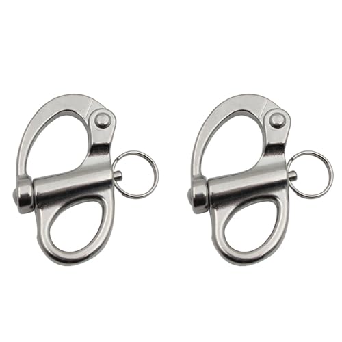 HAORUN Edelstahl 316 Schnappschäkel 2 Stück