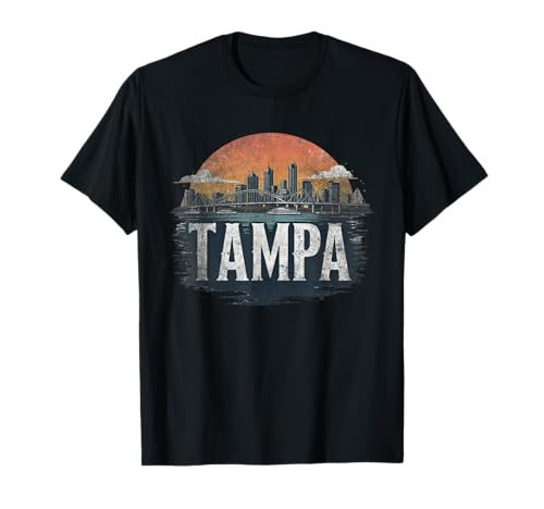 Retro Tampa Landscape Vintage Souvenir T-Shirt
