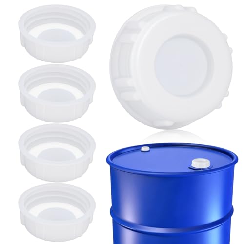 Leak Proof Plastic Bucket Lids with Screw 5-Pack Airtight Industrial Storage Covers for Water Tote Paint Pail Chemical and Food Buckets
