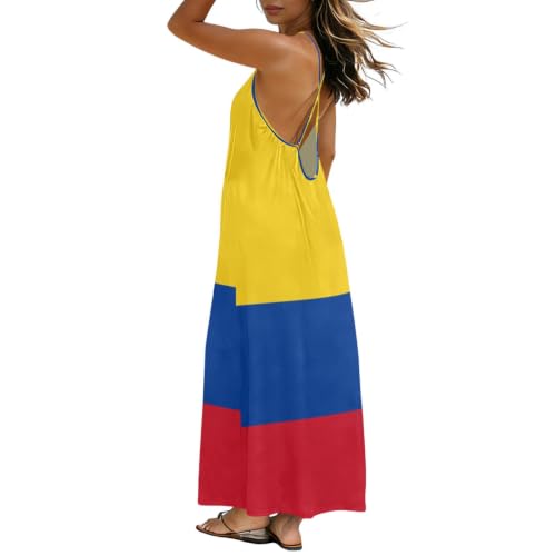 Vestido de casa de vacaciones Colombia con tirantes finos