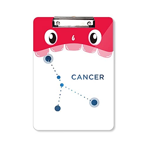 Cancer constellation signe zodiaque dossier à tête plate A4 pour organisation de bureau