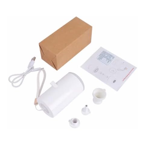Electric Air Pump,Mini USB Rechargeable Battery Inflatable Balloon Pump with 3 Nozzles, Air Mattress, Tent, Swimming Ring, Vacuum storage bag Cover