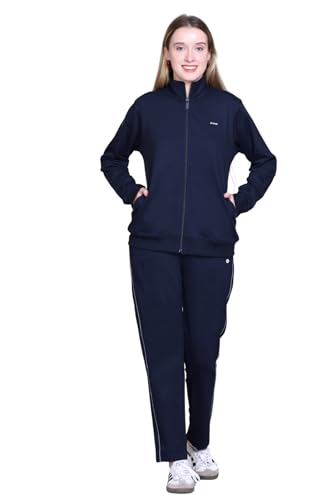 SANE ORIGINALS Winter Fleece Tracksuit with Zip for Women Carbon Blue - Image 2