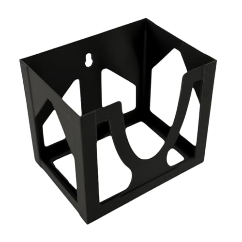 Sneeze Eaze Wall-Mounted Tissue Box Holder - Space-Saving Design - Easy Loading & Stylish Home Decor - Versatile Installation Options - Perfect for Home, Office & School - Made in The USA (Black)