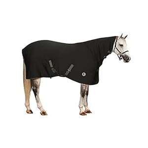 CENTAUR Turbo-Dry Cooler Sheet With Contour Neck, Black, Large Horse