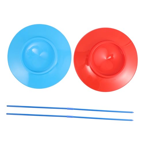 Totority Juggling Toys Set Circus Juggling Stick Spinning Plate Boys and Girls for Adults Soft Plates