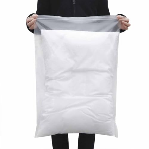 QISF 30 Piezas 50 x 60 cm Con Cierre Zip,Bolsas De Plastico Transparente Resellables,Bolsa Sellada Grandes,para Guardar Ropa, Ropa de Cama, Edredones, Almohadas, Mantas