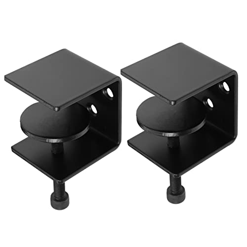 Supports d'étagère métalliques robustes en fer noir épuré - 2