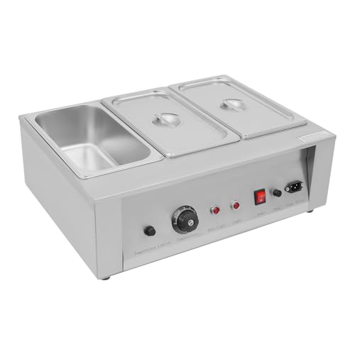 Olla para derretir chocolate con 3 tanques y control térmico