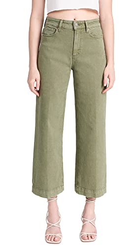 PAIGE Women's Anessa Jeans, Vintage Mossy Green, 23