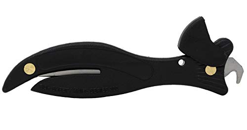 Fish 200 Original Enclosed Blade Safety Box Cutter (1, Black)