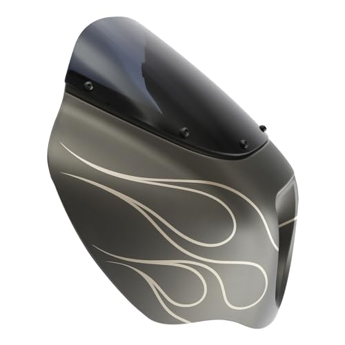 Image of Front Headlight Quarter Fairing Windshield Fit For Harley Softail Low Rider FXLR Street Bob FXBB 2018-2020 Low Rider S FXLRS 2020-2025 Softail Standard FXST 2020-2024 Industrial Gray